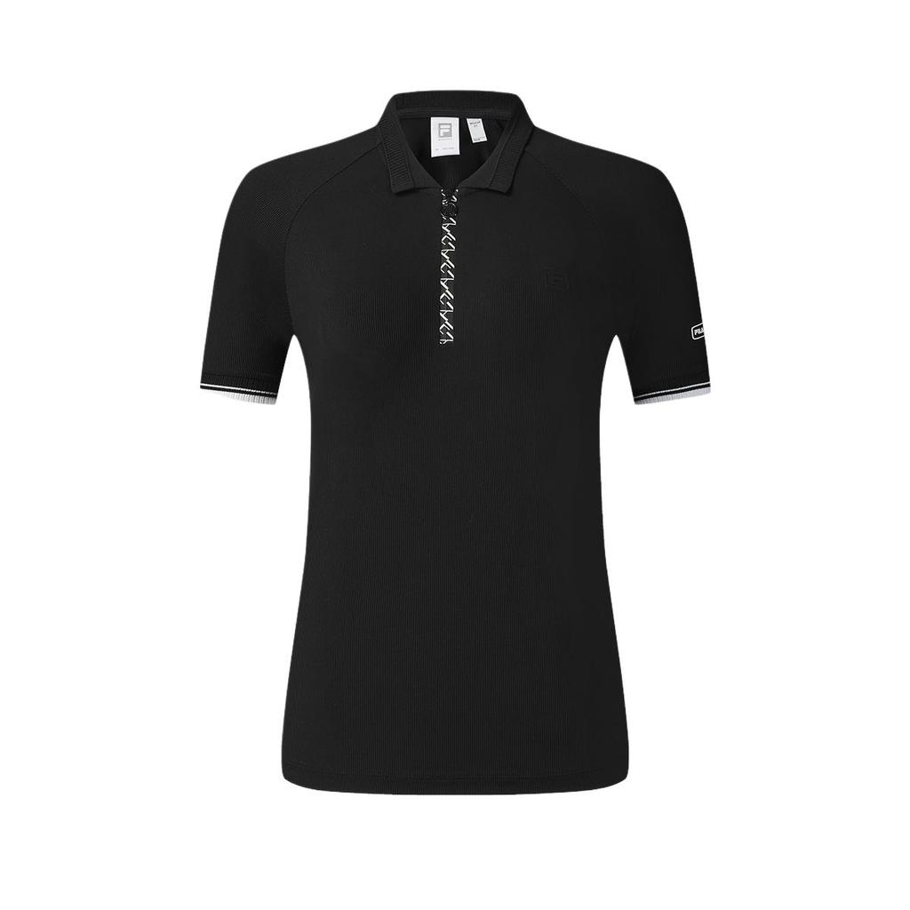 New FILA Polo Shirt Women's Pitch Black A11W513101F-BK
