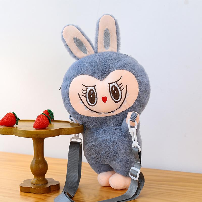 Cartoon Party Rag Doll Bag Soft Girl Daily Versatile Messenger Bag Plush Rabbit Doll Bag