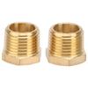 2pcs Brass Hex Reducer Bushing 1 2 NPT Male To 1 4 NPT Female Tube Hose Adapter Car Accessories
