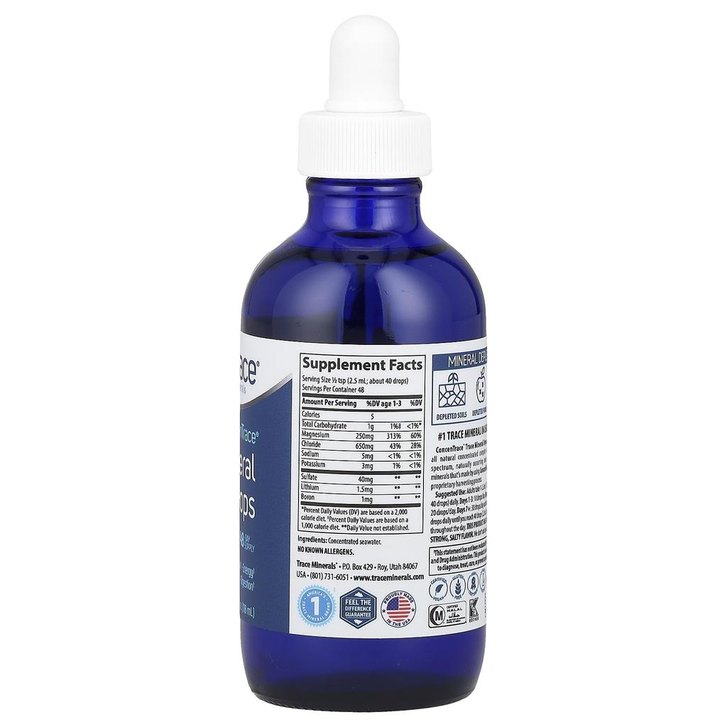 Trace, ConcenTrace, Trace Mineral Drops, 4 fl oz (118 ml)