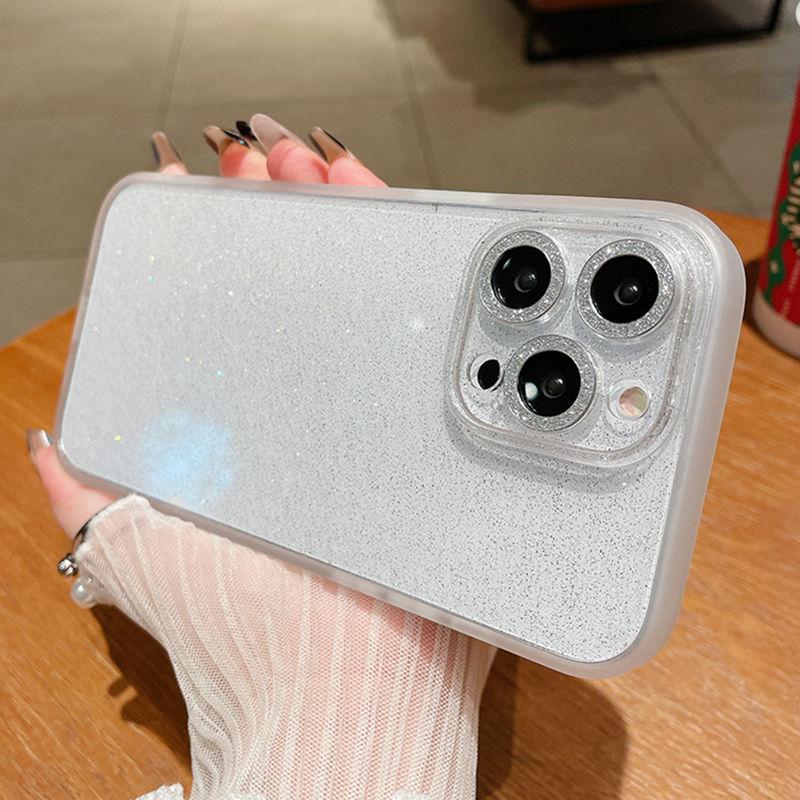 Husă transparentă cu sclipici de lux din silicon pentru Iphone 14 12 13 Pro Max Husă moale rezistentă la șocuri