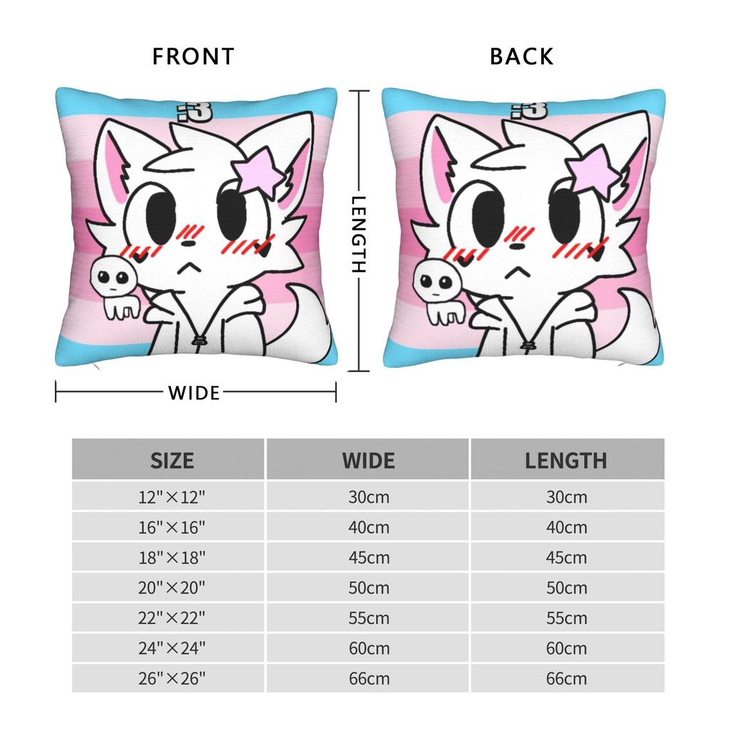 Living Room Decor Boykisser Silly Cat Pillowcase Merch Pillow Covers Zipper Multiple Sizes