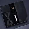 Tie Five-Piece Men'S Business Dress 8Cm Tie Blue Zipper Black Hand Tie Square Scarf Cufflinks
