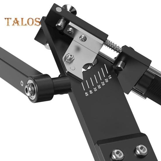 Lawn Mower Blade Sharpener Jig Easy Installation Mower Sharpener with 4 Adapters Adjustable Sharpening Frame for Straight Blades Standard Blades