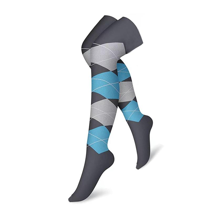 

Бренд Выше колена Компрессионные чулки Мужские Женские Бедра Носки Компресс Эластичные Спортивные Длинные Носки Бег Градиентное давление L-XL