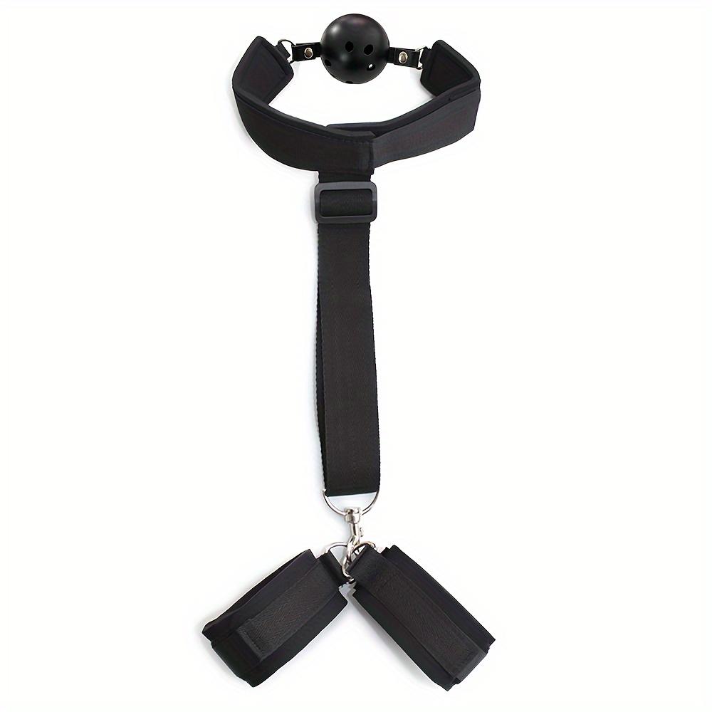 Bondage 1 Bdsm Set Of Restraint Kit Mouth Ball Gag Restraint Set Handcuffs Female And Couple Adult Sex Toys Erotic Game Accessories