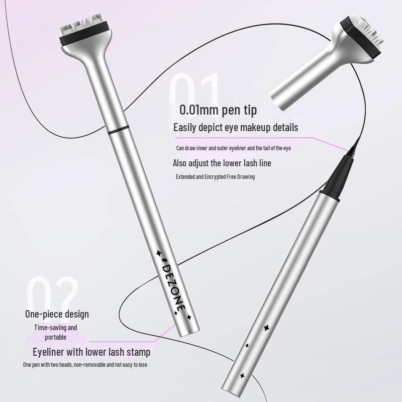 New DEZONE Dai Zhuang Lower Lash Stamp: Waterproof, Sweatproof, Smudge-Proof, Ultra-Fine Eyeliner Stamp Pen