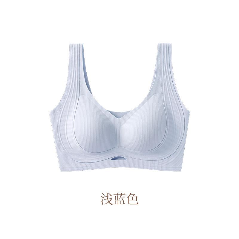 Large Breasts and Small Underwear Gather, Lift and Close the Secondary Breasts, Anti-sagging, Upper Support Vest Type Seamless Bra, Comfortable