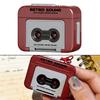 For Mini Retro Cassette Tape Recorder Keychain for Music Enthusiasts