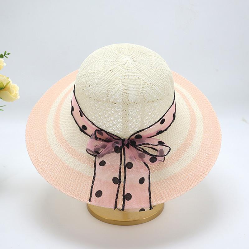Women's Straw Hat with Large Brim, Summer Shading, Sweet and Versatile Cool Hat, Seaside Beach Hat, Sunscreen Hat, Women's Model