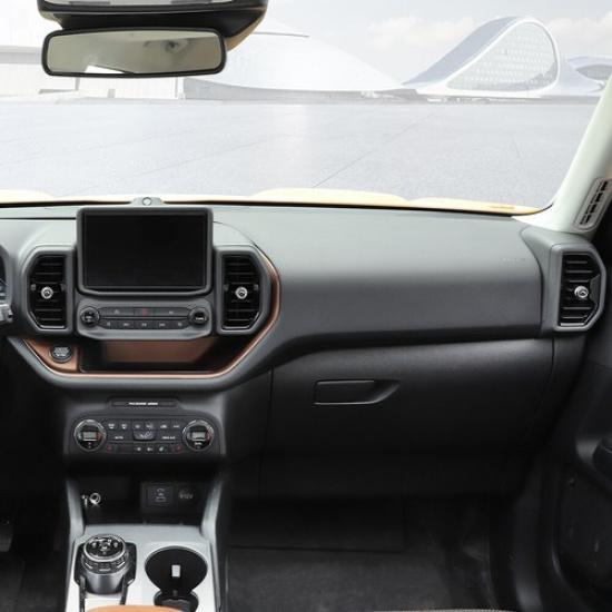 4pcs AC Air Conditioner Outlet Vent Ring Trim for Ford Bronco Sport + Silver