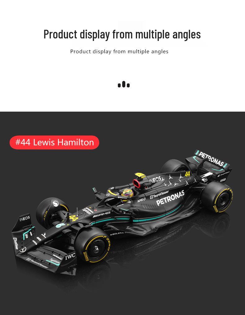 Bburago 1:24 2023 Mercedes W14 F1 Car Model - Lewis Hamilton Edition