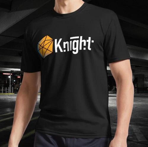 Knightdesign Логотип Активная Футболка Смешной Размер Мода Американская Футболка S