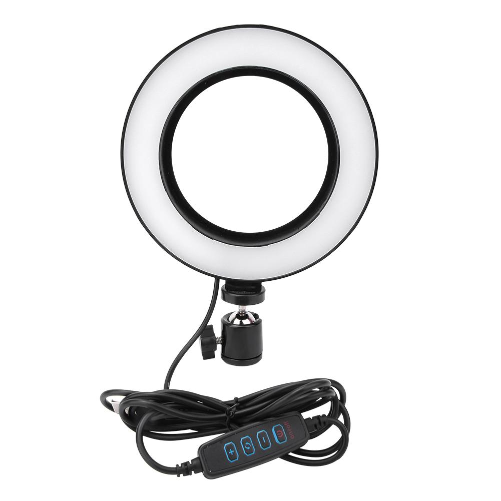 6inch USB LED Video Light Dimmable Ring Lamp for Photography Selfie Live Studio