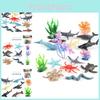 Lifelike Pvc Ocean Animal Models Set With Dolphin Turtle Crab And Octopus For Playtime Fun