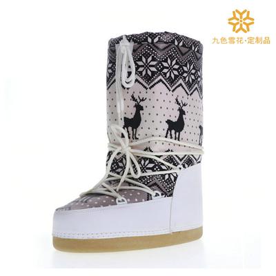 2025 Winter Space Boots Talent Moon Boots Damen Helle Stiefel Hohe Schneeschuhe Angepasst Schnee Rutschfest