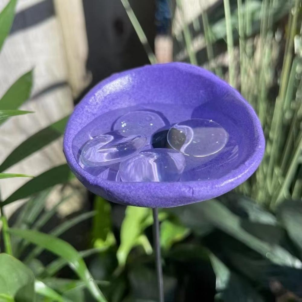 Butterfly Mixer Bee Drinking Water Station Hummingbird Flower Bird Food Feeder Drinker Garden Supplies Drinker Small Animals фиолетовый