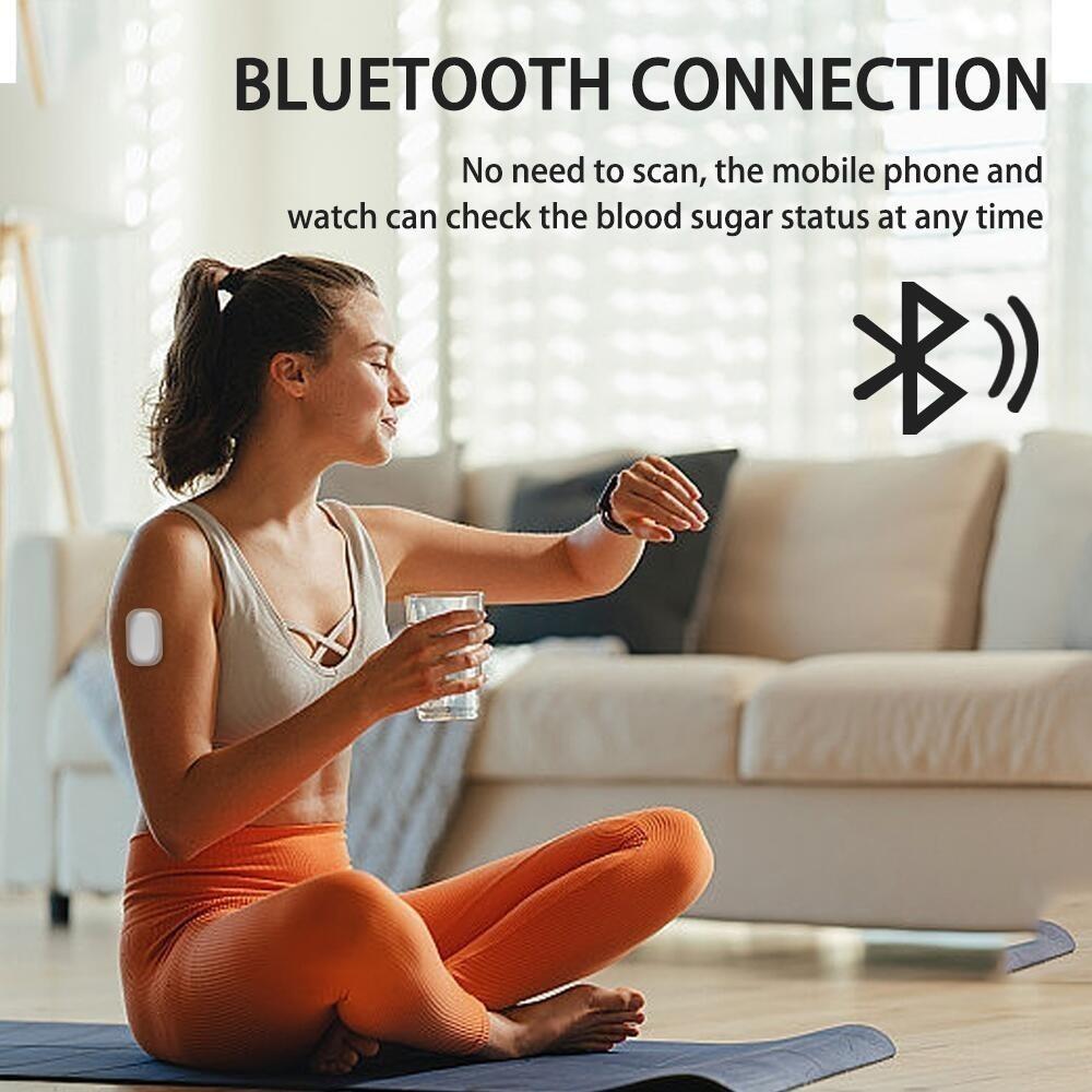 Bluetooth Scan Free Remote Data Sharing Dynamic Blood Glucose Monitoring CGMS 24H Realtime Glucose Monitoring System