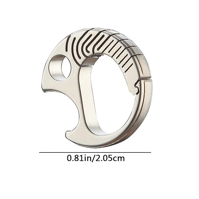 Mini skruvmejsel i titanlegering med guldfiskflaska, bärbart nyckelringspänne, manuellt dryckesöppningsverktyg utan strömförsörjning