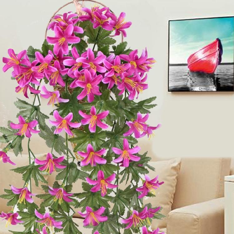Artificial Hanging Flower 90cm for Wedding Home Wall Garden Yard Porch Patio Realistic Hanging Vine Plant Drooping Plant