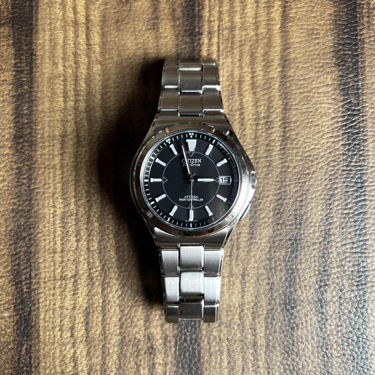 CITIZEN Citizen ATESSA Eco Drive Radio Solar Operating Item ATD53-2841 Men s Watch