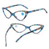 Moda mujer gafas de lectura tipo ojo de gato hombres presbicia anti luz azul gafas