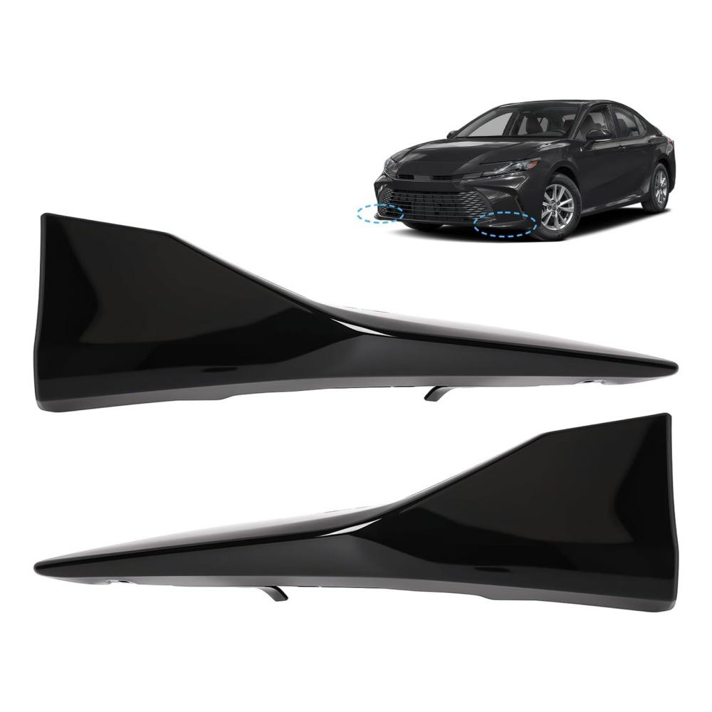 Pair Front Bumper Side Lower Trim Molding Black For Toyota Camry Se 2025