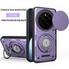 Für Honor Magic7 Pro Hülle Honor Magic 7 Pro Cover Magnetische Rüstung Stoßfeste Ringhalter Hülle Magsafe Kabellose Lade Handyhülle