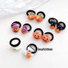 10 Stück Süßes Halloween Haargummis Set für Mädchen – Verspielte Kürbis-, Geist- und Fledermaus-Katzen-Designs, Perfektes Halloween-Geschenk für Mädchen