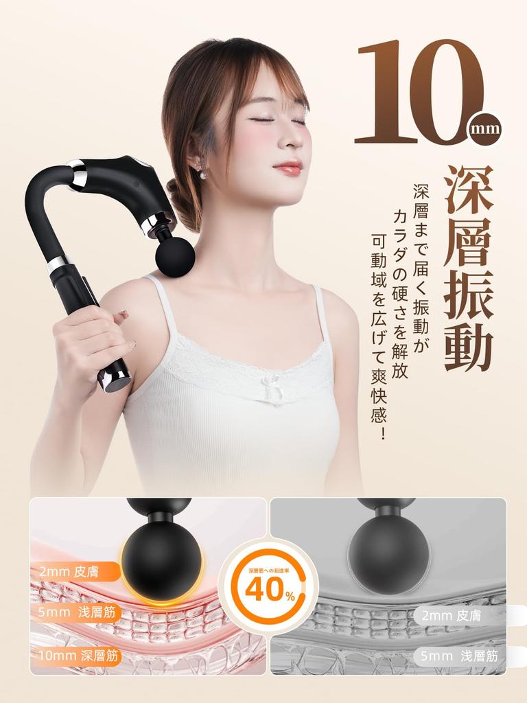 Myofascial Release Gun Vibration 6 Powerful Vibration Variable Speed Manual Handheld Back Release Electric Fast 2000mAh Large Full Body Elastic