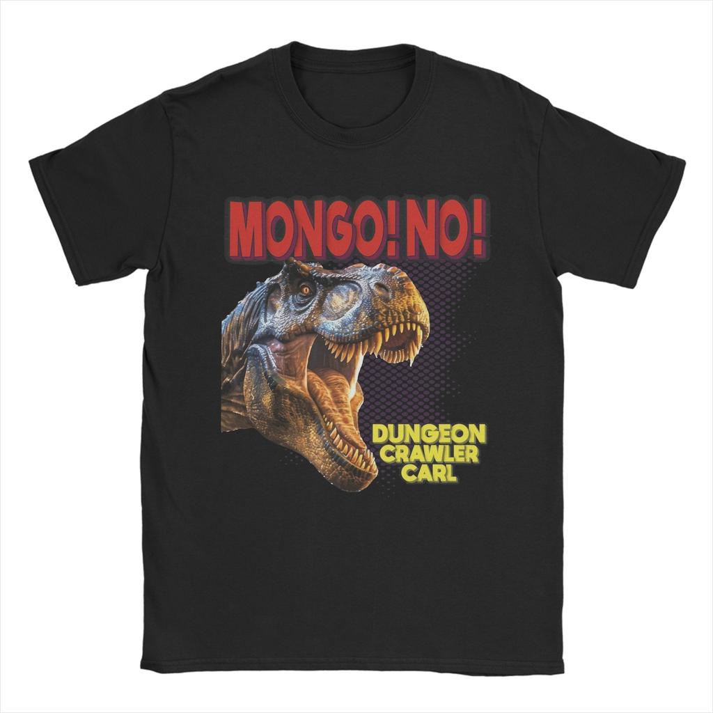 Vintage Dungeon Crawler Carl Mongo No TShirt Men Crewneck Cotton T Shirts Short Sleeve Tees Plus Size Clothes
