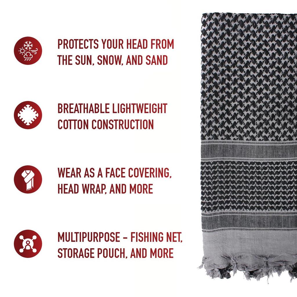 Rothco Shemagh Tactical Desert Scarf One Size