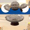 Decorative Pedestal Bowl Food Vegetable Holder Fruit Basket Storage Tray for Hotel