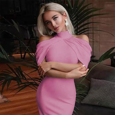 Damenkleid Herbststil Halsausschnitt schmal Hüftrock