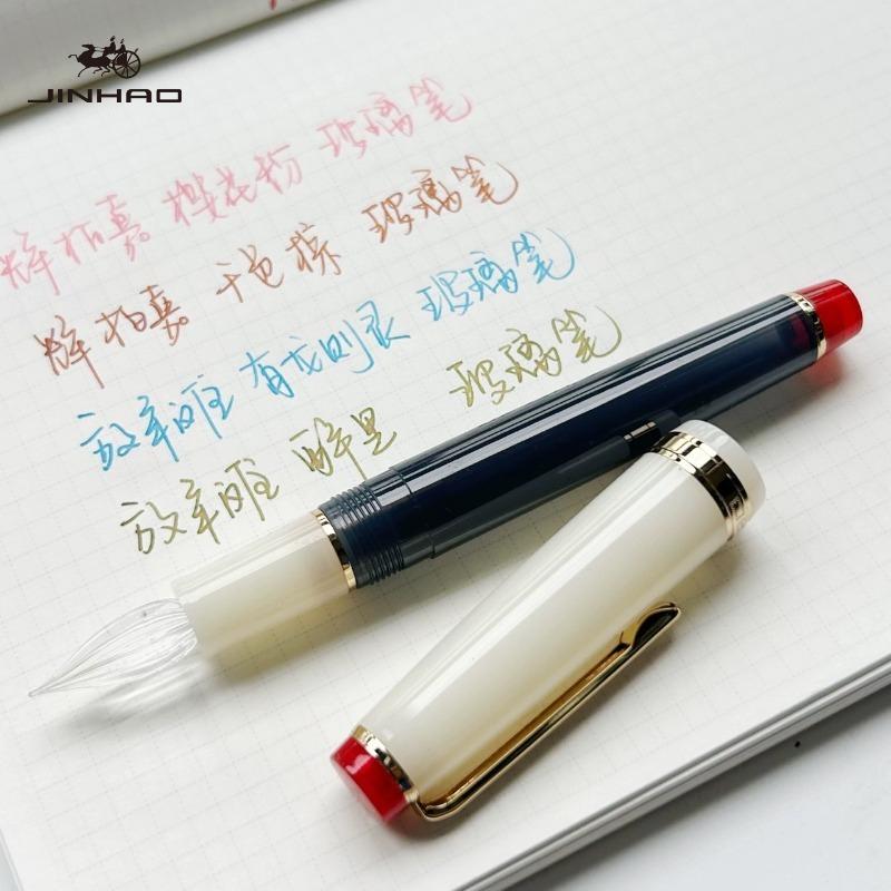 

JINHAO 82 Glass Dip Pen Handcrafted Finely Ground Smooth Writing for Calligraphy School Office Art Supplies Stationery