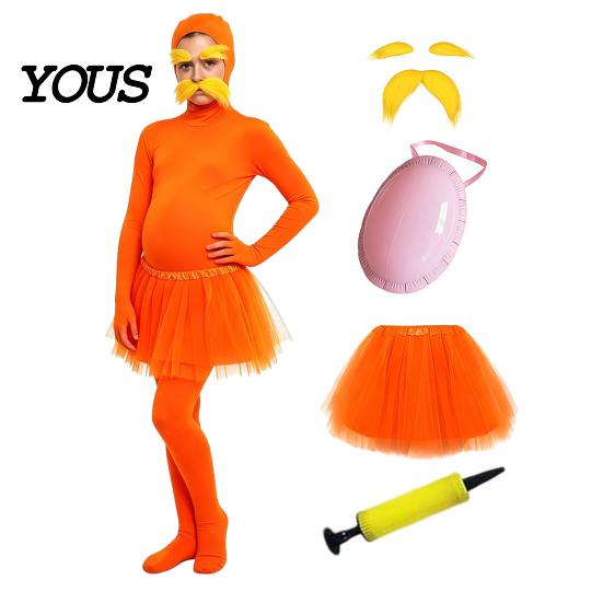 Helovīna kostīms Jumpsuit Oranžs Pilns ķermeņa