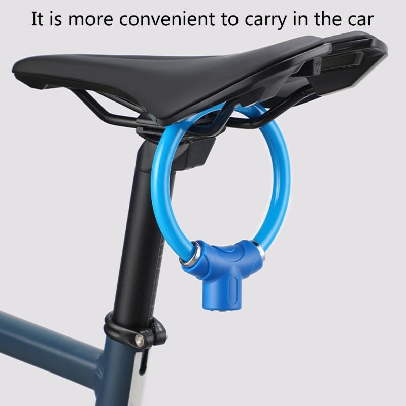 Przenośny Zamek do Roweru z Kluczami Lekkie Pierścienie Blokujące do Roweru Kształtowe Blokady do Roweru Szosowego Trwałe Kłódki Łatwe do Przenoszenia