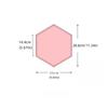 1PC 25cm x 28cm Hexagonal headboards soft bag anti-knock tatami wall surround self-adhesive background wall bedroom living room