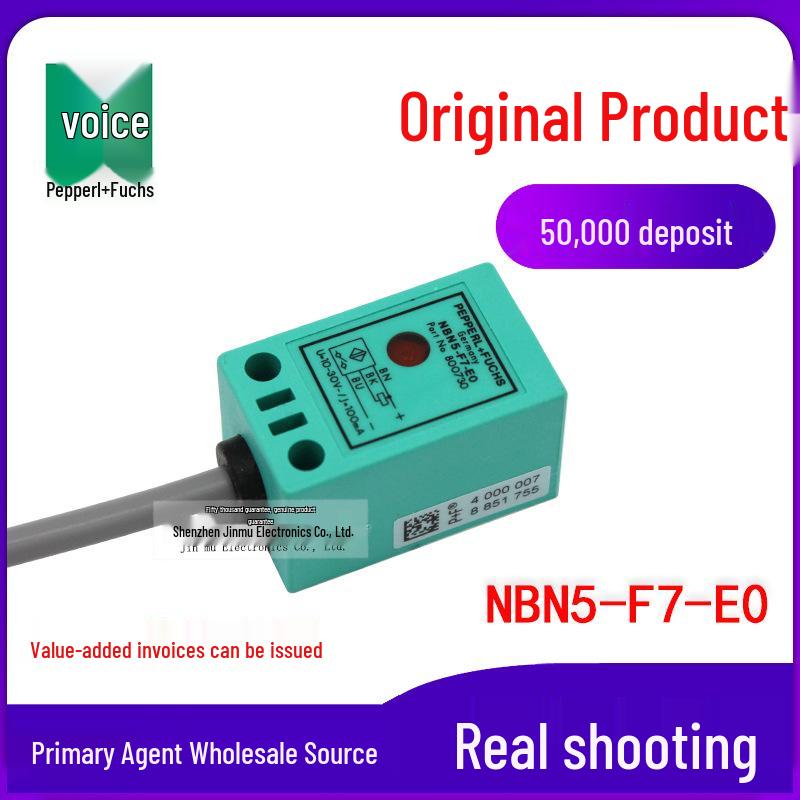 New Genuine NBN5-F7-E0 Proximity Sensor, NPN, Normally Open, DC 3-Wire