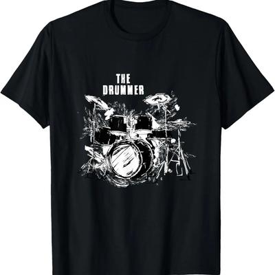 Evolution eines Schlagzeugers T-Shirt, Musikband Schlagzeug T-Shirt