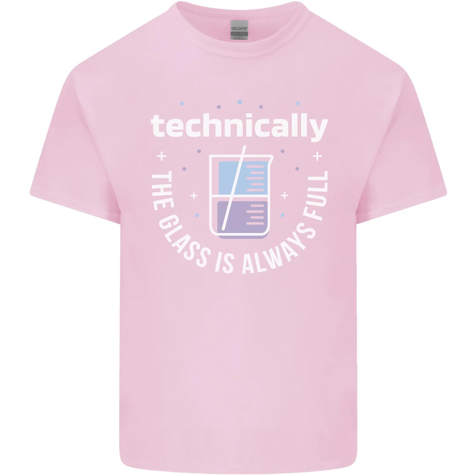 

Technically the Glass is Always Full Science Funny Kids T-Shirt Childrens M