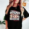 Sandlot 1990s Baseball Legends Retro Vintage Graphic Tee T-Shirt