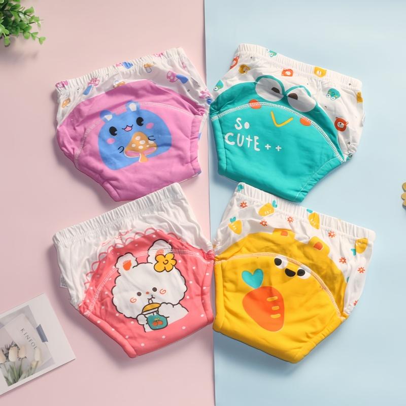 8PC 6 Layers Baby Toilet Training Pants Children Washable Urine-Proof Learning Panties Baby Toddlers Quit Diapers