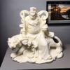 Rida på tiger-Zhao Gongming Rikedomens Gud Staty -Kinesiska buddhistiska figurer Hem Rum Kontor Feng Shui Rikedomens Gud Staty