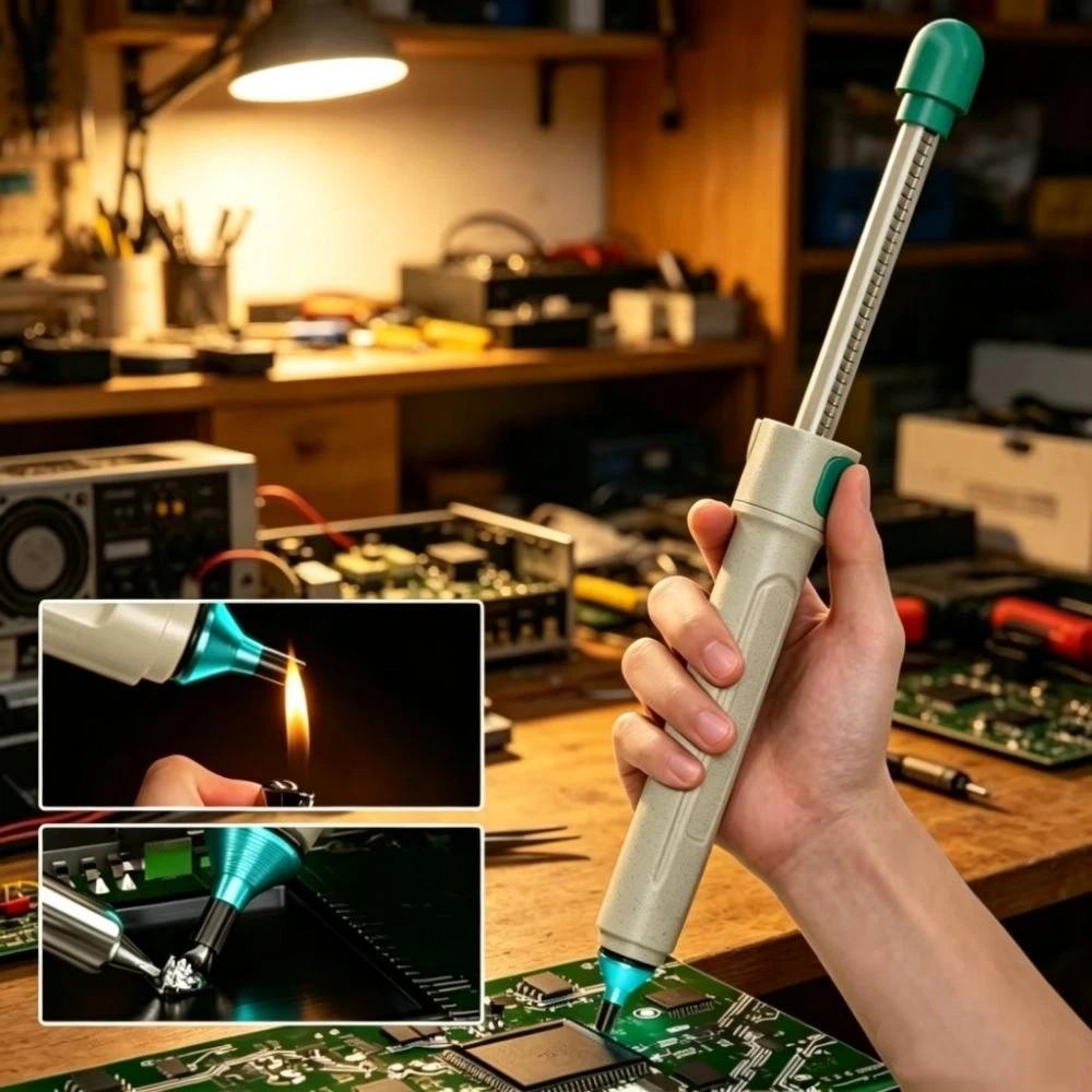 Ergonomic Grip Solder Sucker Pen Powerful Suction Hand Welding Tools Tin Debris Removal