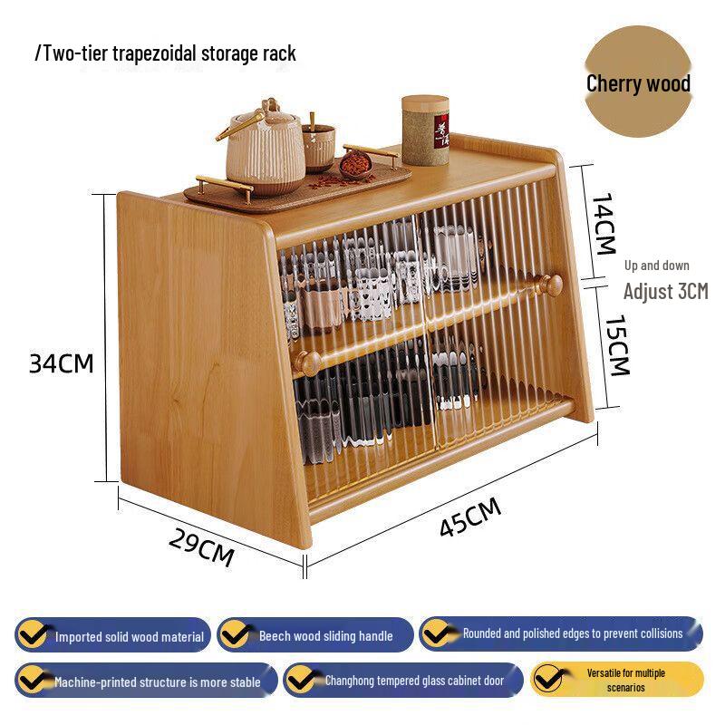 

Modern Wooden Cup Holder and Storage Rack
