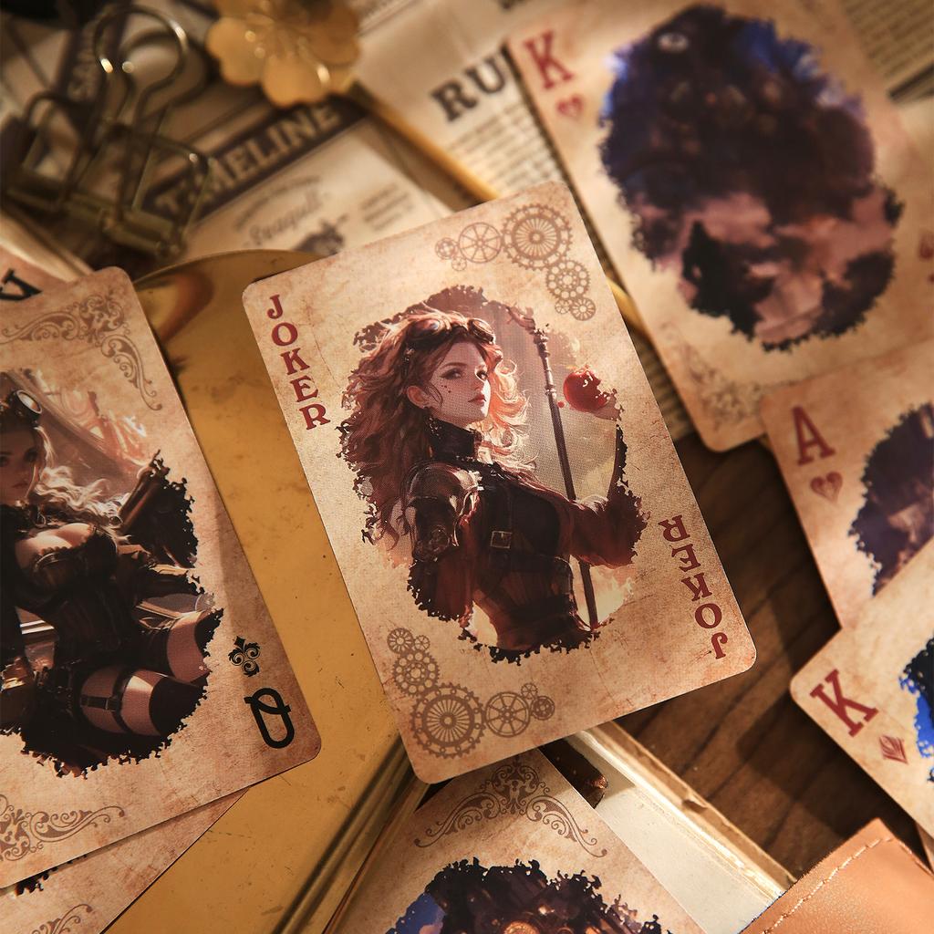 55 Stuks/doos Speelkaart Personages Landschap Punk Thema Serie Kaarten Voor Multiplayer Spel Ontspanning Entertainment Decoratie