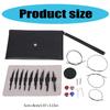Interchangeable Circular Knitting Needle Set with Case and Accessories Circular Knitting Pins 3.0mm-6.0mm