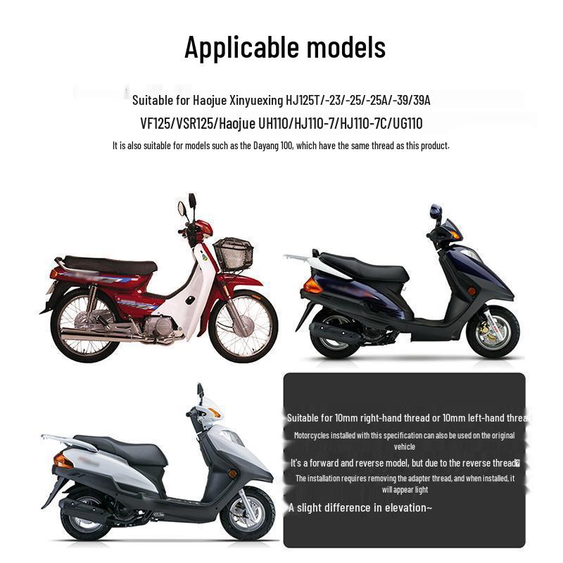 Haojue Yingzuan HJ125T-9 Rearview and Reflective Mirror