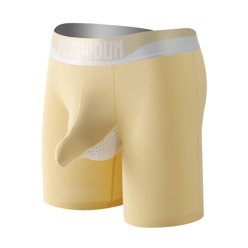 

Men s Cotton Mid-Waist Breathable Briefs with Gun Egg Separation, Available in All Seasons. M тілесний